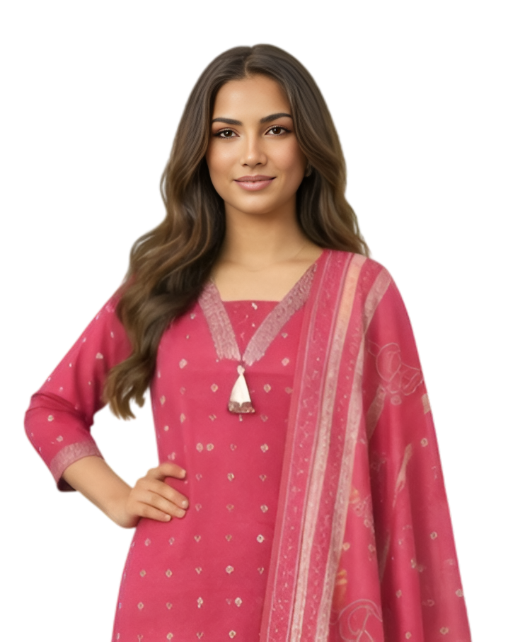 Green Floral Printed Straight Kurta Pant Set with Dupatta for Women